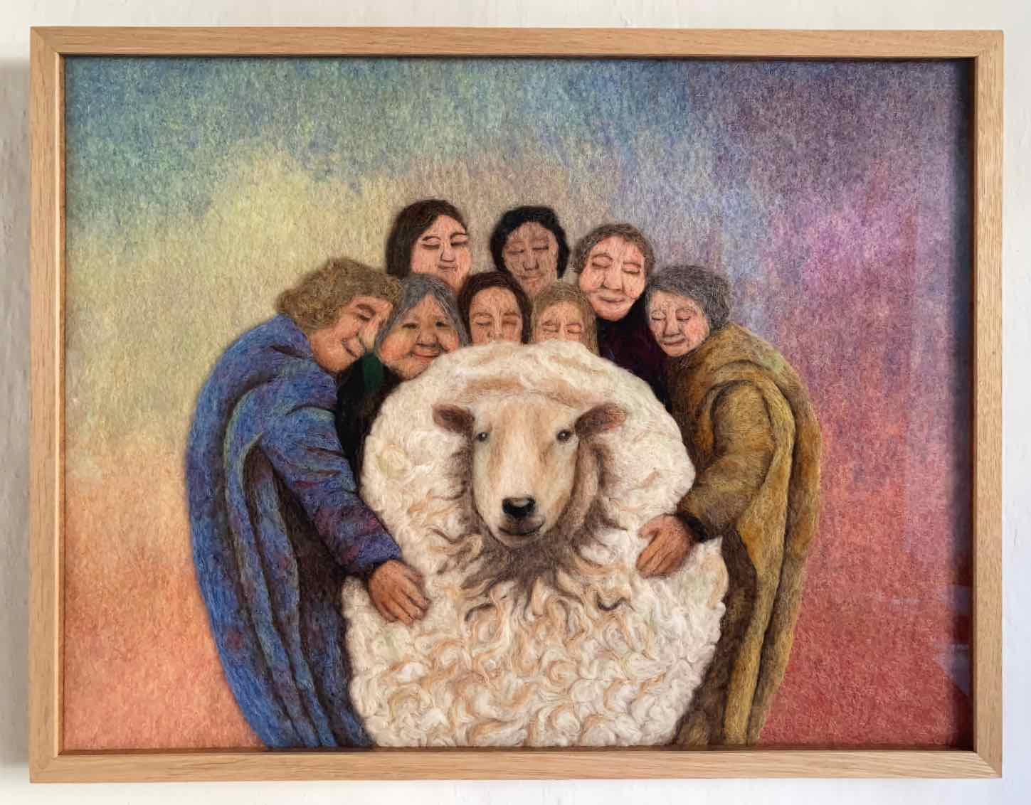 Francisca Rodriguez's wool artwork